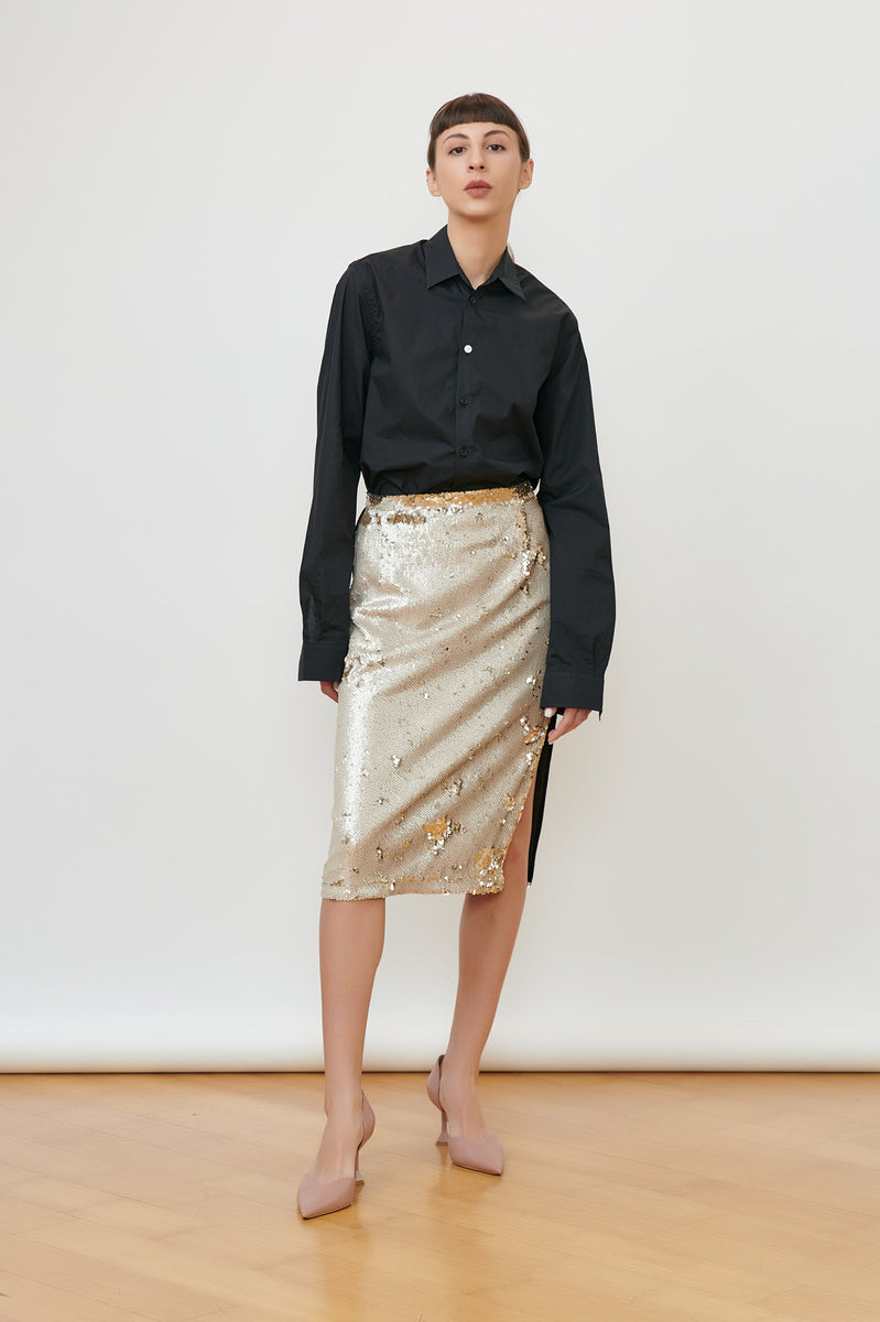 SEQUIN MIDI SKIRT Lucia Olaru